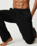 Benrren Men’s 100 French Terry Cotton Joggers – Relaxed Fit, No Rib, All-Season Comfort copy 5