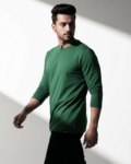 Benrren Men’s Full Sleeve bottle green T-Shirt – 180 GSM Bio-Wash Softflow Cotton, Premium Comfort Fit copy 10