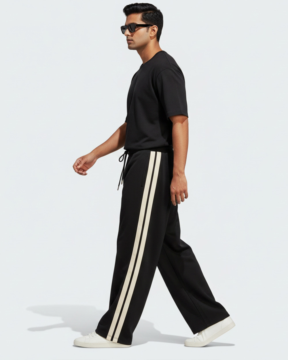 Benrren Men's 100 French Terry Cotton Joggers – Relaxed Fit, No Rib, All-Season Comfort copy 2