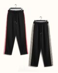 Benrren Pack of 2 Oversized Side-Stripe Joggers | 240 GSM Cotton Baggy Fit