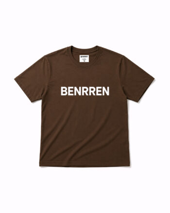 Brown T Shirt for Men - 100% Cotton Coffee Brown Tee | BENRREN