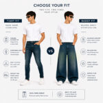 Men’s Baggy Fit Jeans _ Premium Pure Denim _ Relaxed Wide Leg Style-5